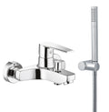 Miscelatore monocomando vasca esterno con set doccia incluso cromo (Cod. UN0101) - Italmix Unica