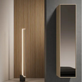 Colonna 1 Anta Rovere Gold Naturale e Specchio Brunito (Cod. CL050) - Mobiltesino