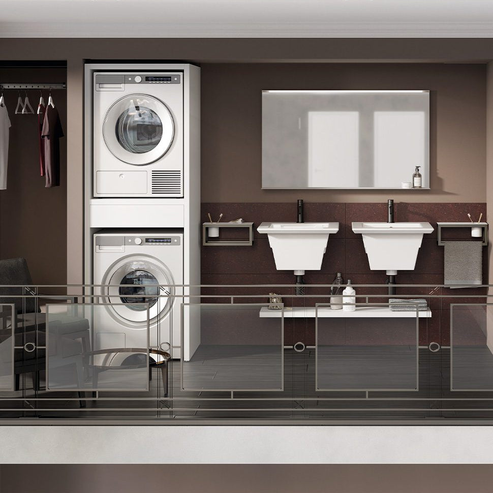 Lavabo in Ceramica Doppio Uso Ghost - Xilon